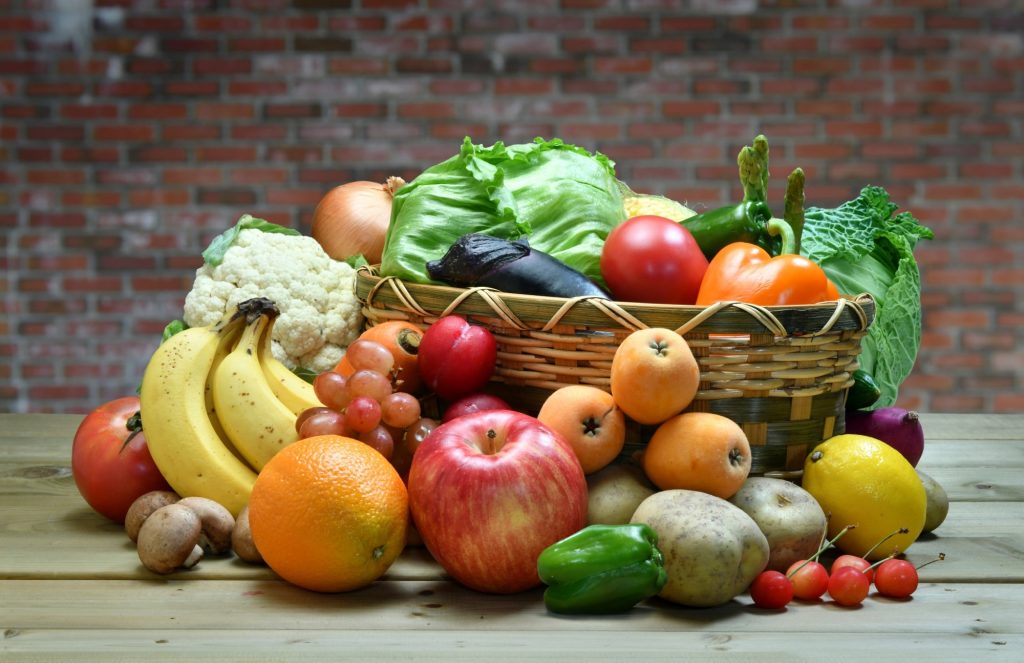 Panier de fruits et légumes